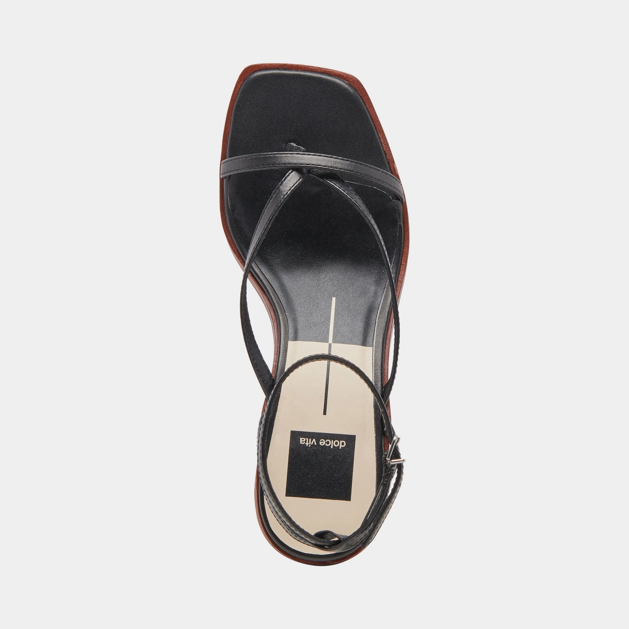 BANITA WIDE SANDALS BLACK LEATHER - re:vita