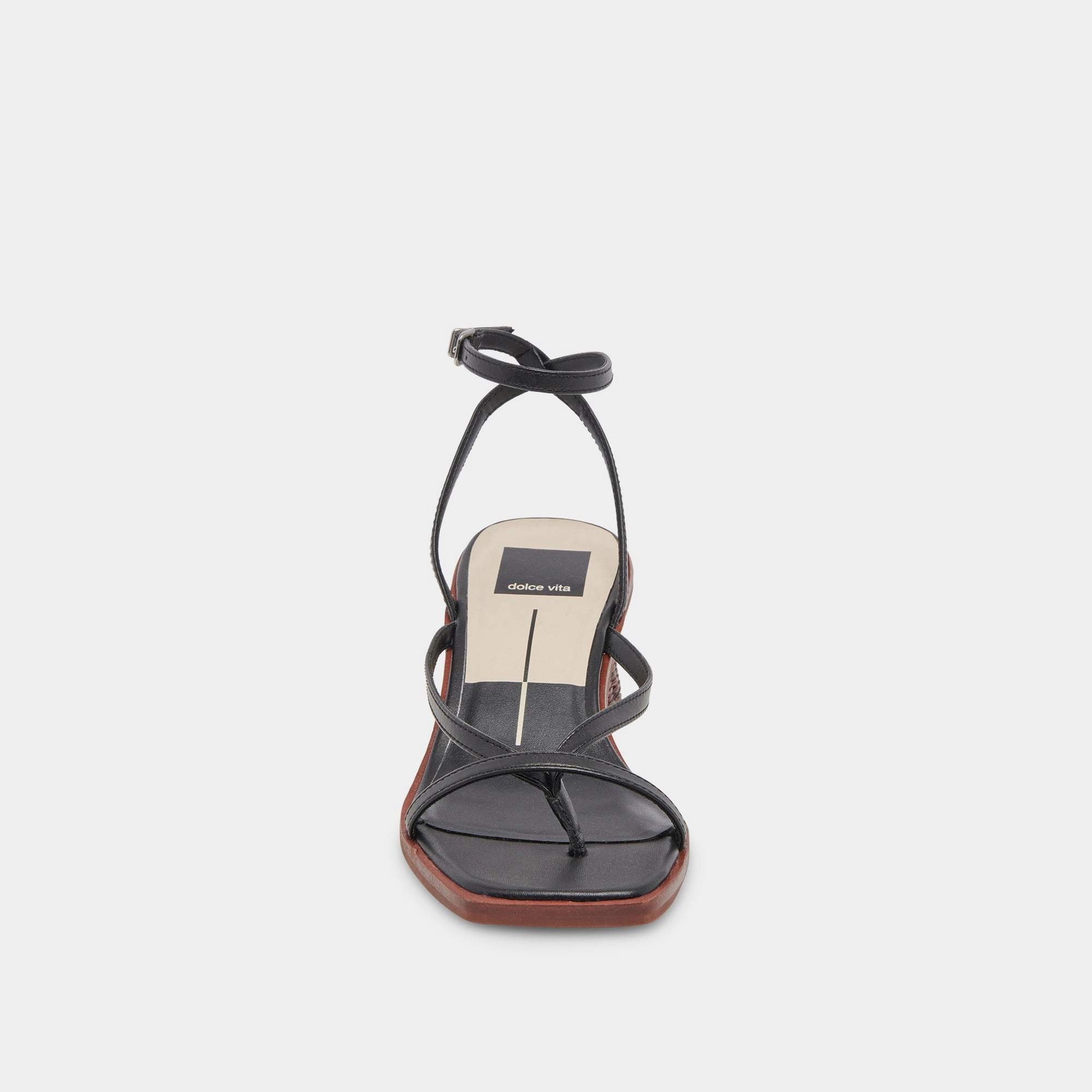 BANITA WIDE SANDALS BLACK LEATHER - re:vita