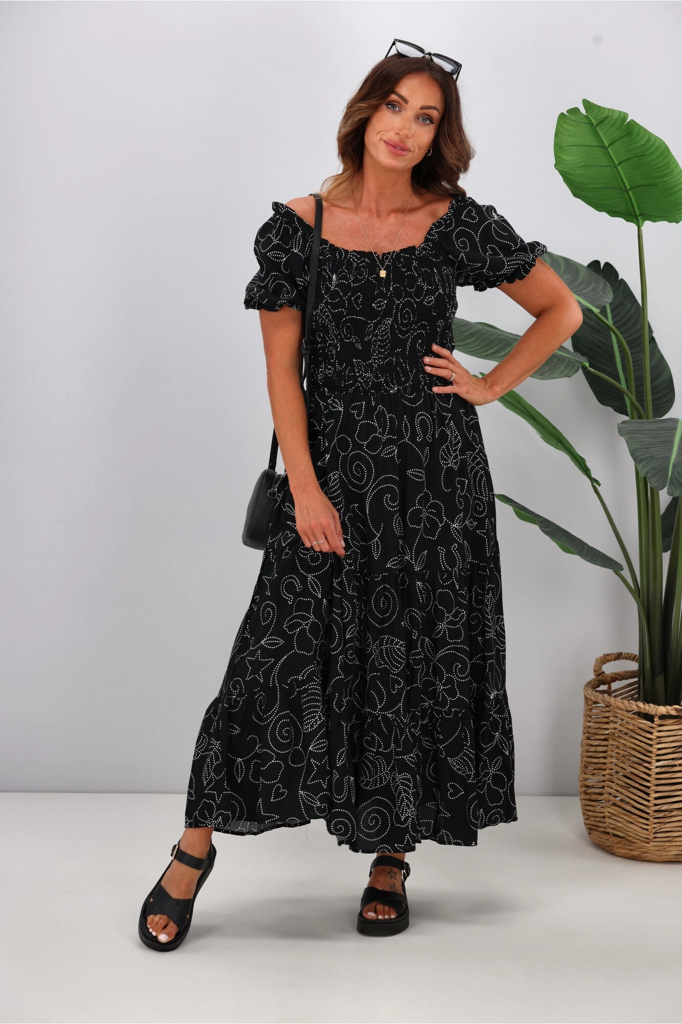 Dreamcatcher Terra Midi Dress Black