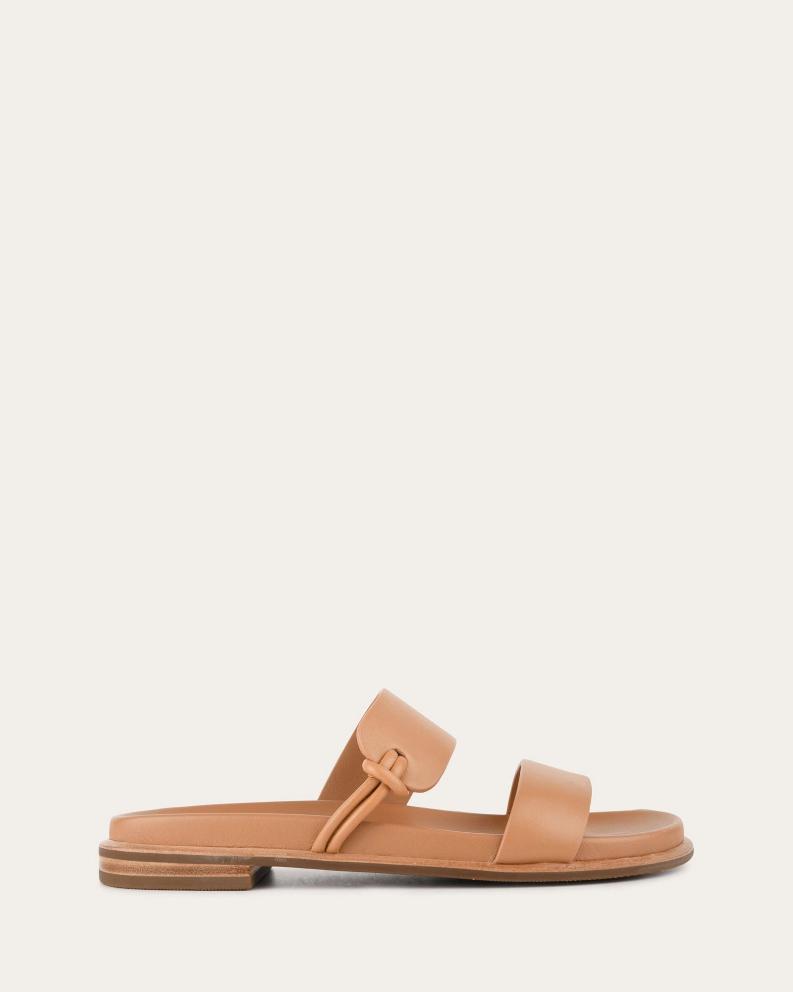HAYES FLAT SANDALS TOFFEE LEATHER