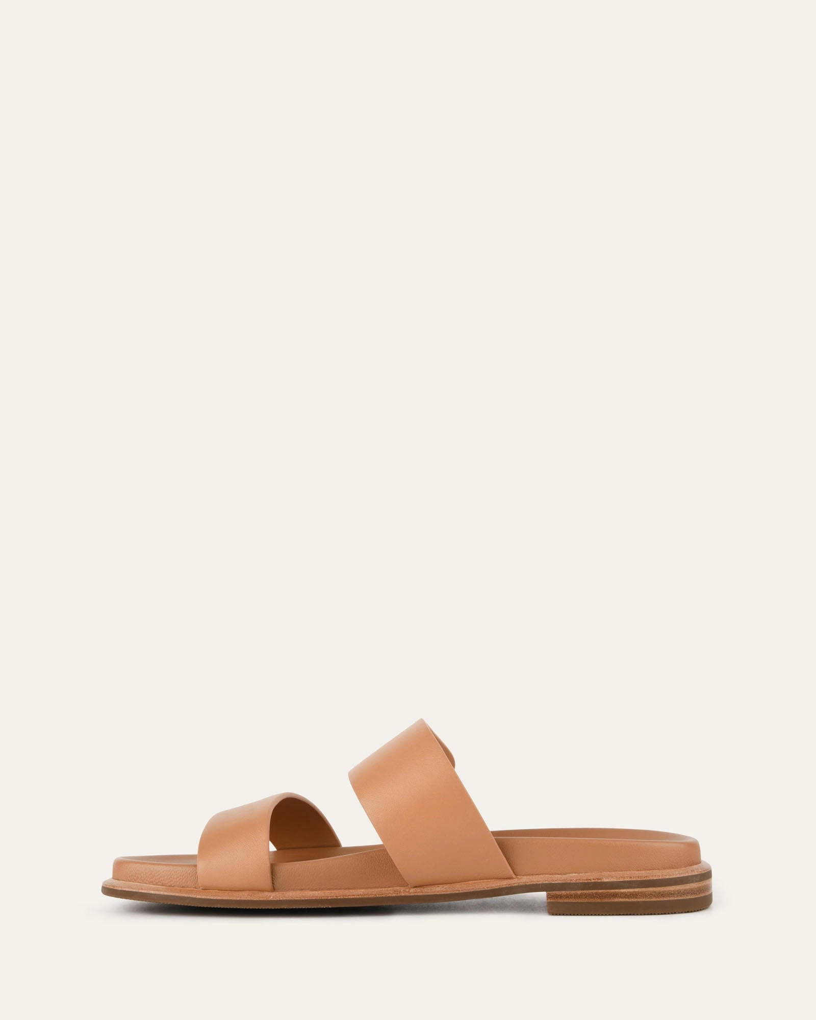 HAYES FLAT SANDALS TOFFEE LEATHER