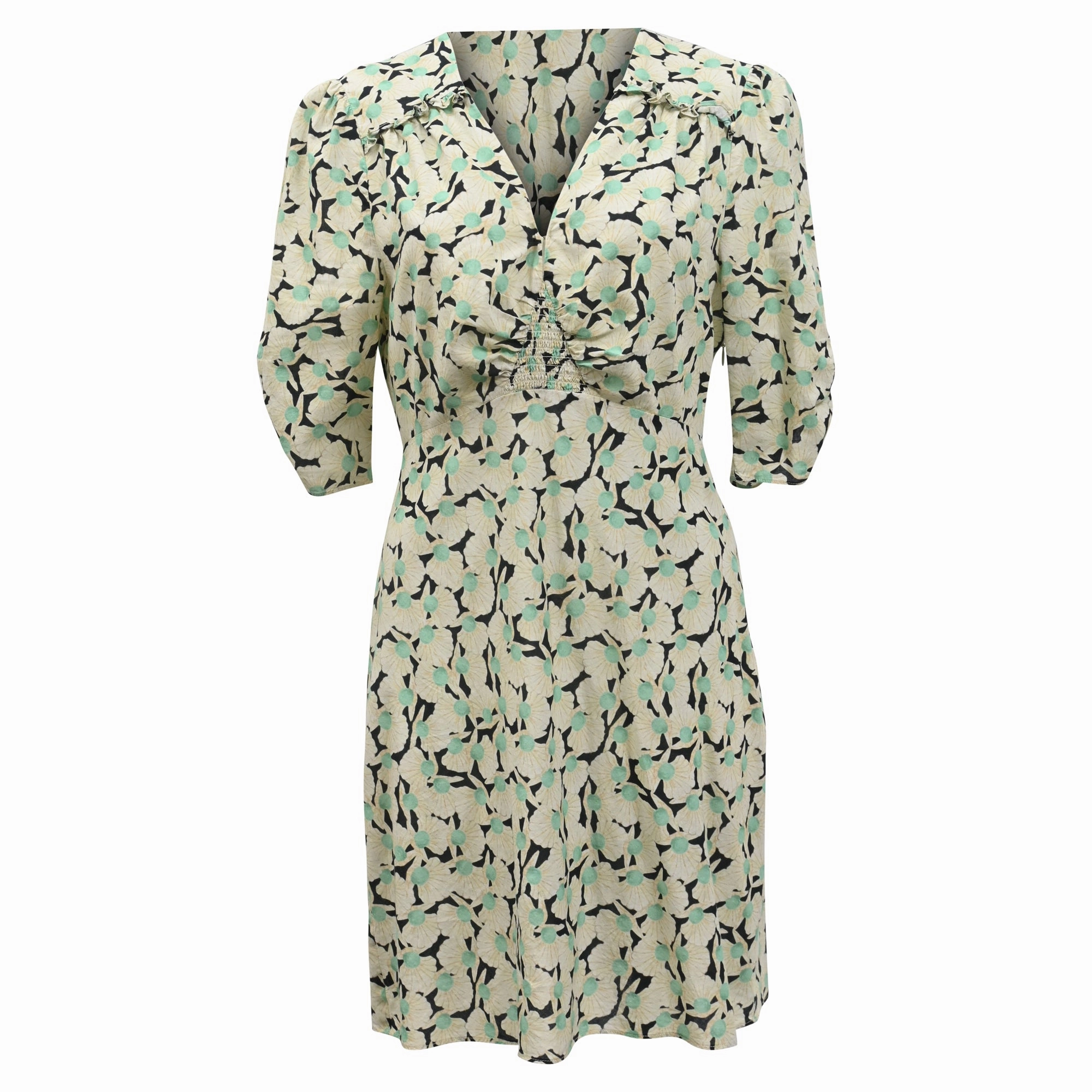 Rixo Enya Pearl Printed Mini Dress in Multicolor Cotton
